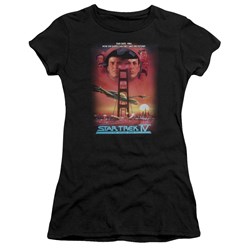 Star Trek - St / The Voyage Home Juniors T-Shirt In Black