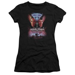 Star Trek - St / The Final Frontier Juniors T-Shirt In Black