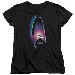 Star Trek - St: Next Gen / Generations Womens T-Shirt In Black