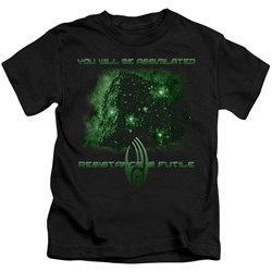 Star Trek - St: Next Gen / Assimilate Little Boys T-Shirt In Black