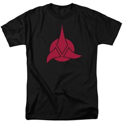 Star Trek - St: Next Gen / Klingon Logo Adult T-Shirt In Black