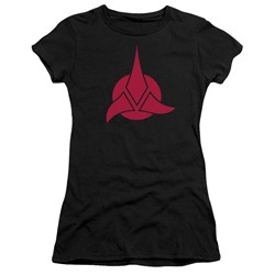 Star Trek - St: Next Gen / Klingon Logo Juniors T-Shirt In Black