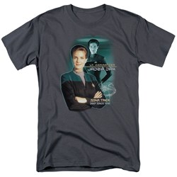 Star Trek - St: Ds9 / Jadzia Dax Adult T-Shirt In Charcoal