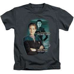 Star Trek - St: Ds9 / Jadzia Dax Little Boys T-Shirt In Charcoal