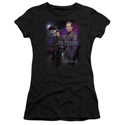 Star Trek - St: Enterprise / Captain Archer Juniors T-Shirt In Black