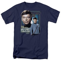 Star Trek - St / Doctor Mccoy Adult T-Shirt In Navy