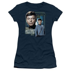 Star Trek - St / Doctor Mccoy Juniors T-Shirt In Navy