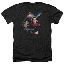 Star Trek - Mens Captain Janeway Heather T-Shirt