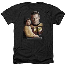 Star Trek - Mens Captain Kirk Heather T-Shirt