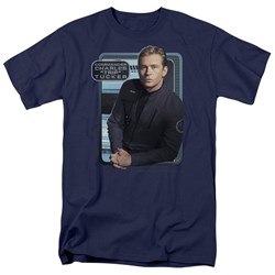 Star Trek - St: Enterprise / Trip Tucker Adult T-Shirt In Navy