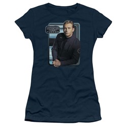 Star Trek - St: Enterprise / Trip Tucker Juniors T-Shirt In Navy