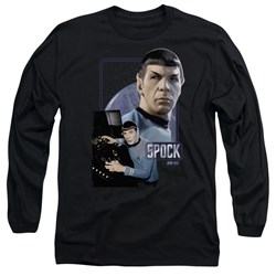 Star Trek - Mens Spock Long Sleeve Shirt In Black
