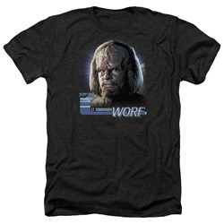 Star Trek - Mens Tng Worf Heather T-Shirt