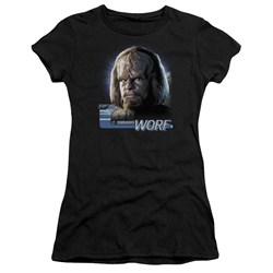 Star Trek - St: Next Gen / Tng Worf Juniors T-Shirt In Black