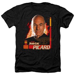 Star Trek - Mens Captain Picard Heather T-Shirt