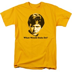Star Trek - What Would Sulu Do? Adult T-Shirt In Gold