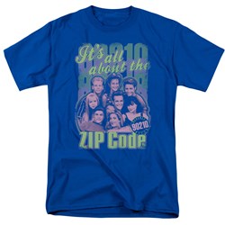 Cbs - Zip Code Adult T-Shirt In Royal Blue