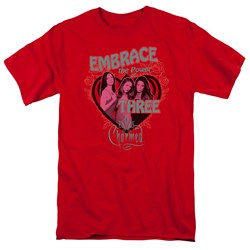 Cbs - Embrace The Power Adult T-Shirt In Red