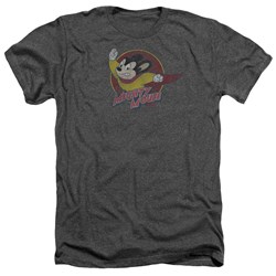 Mighty Mouse - Mens Mighty Circle T-Shirt In Charcoal