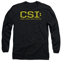 Csi - Mens Logo Long Sleeve Shirt In Black