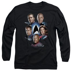 Star Trek - Mens Starfleet'S Finest Long Sleeve Shirt In Black