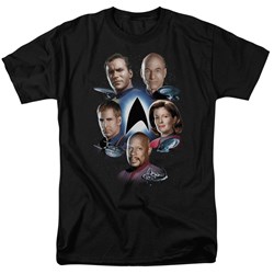 Star Trek - Starfleet's Finest Adult T-Shirt In Black