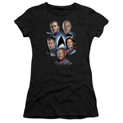 Star Trek - Starfleet's Finest Juniors T-Shirt In Black