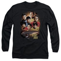 Star Trek - Mens Heart Of The Enterprise Long Sleeve Shirt In Black