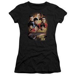 Star Trek - Heart Of The Enterprise Juniors T-Shirt In Black