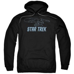 Star Trek - Mens Enterprise Outline Hoodie