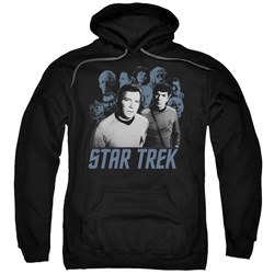 Star Trek - Mens Kirk Spock And Company Hoodie