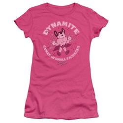 Mighty Mouse - Dynamite Juniors T-Shirt In Hot Pink