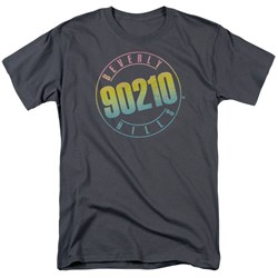 Beverly Hills 90210 - Color Blend Logo Adult T-Shirt In Charcoal