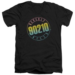 90210 - Mens Color Blend Logo V-Neck T-Shirt