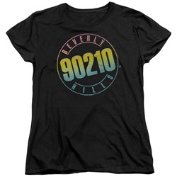 90210 - Womens Color Blend Logo T-Shirt