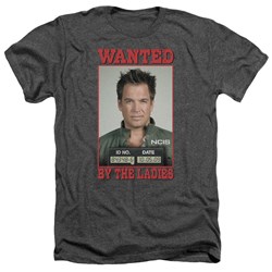 Ncis - Mens Wanted T-Shirt In Charcoal