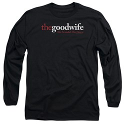 The Good Wife - Mens Logo Long Sleeve Shirt In Black