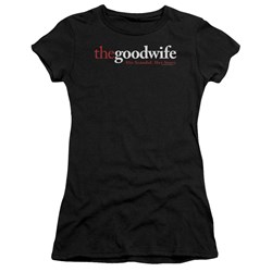 The Good Wife - The Good Wife Logo Juniors T-Shirt In Black