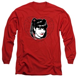 Ncis - Mens Abby Heart Long Sleeve Shirt In Red