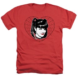 Ncis - Mens Abby Heart T-Shirt In Red