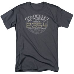 Star Trek - Sisko Graduation Adult T-Shirt In Charcoal