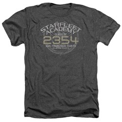 Star Trek - Mens Sisko Graduation T-Shirt In Charcoal