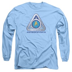 Star Trek - Mens Astrophysics Long Sleeve Shirt In Carolina Blue