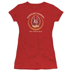 Star Trek - Academy Heraldry Juniors T-Shirt In Red