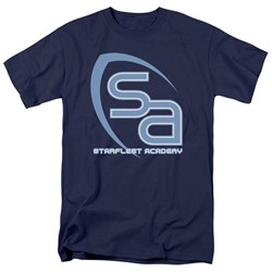 Star Trek - Sa Logo Adult T-Shirt In Navy