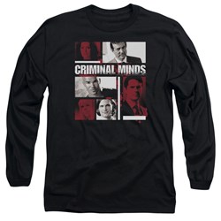 Criminal Minds - Mens Character Boxes Long Sleeve Shirt In Black