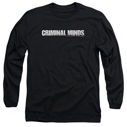 Criminal Minds - Mens Logo Long Sleeve Shirt In Black