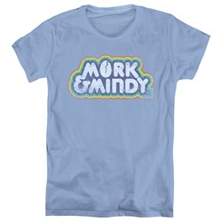 Mork & Mindy - Womens Distressed Mork Logo T-Shirt