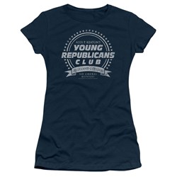 Family Ties - Young Republicans Club Juniors T-Shirt In Navy