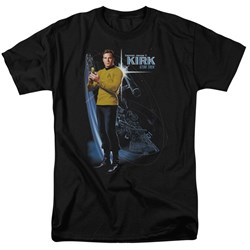 Star Trek: The Original Series - Galactic Kirk Adult T-Shirt In Black